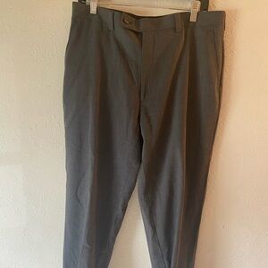 Men’s size 34 waist by 30 length Calvin Klein dress pants gray P1